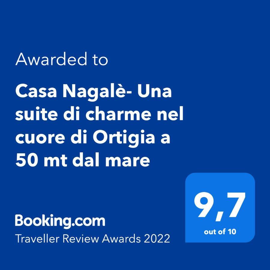Casa Nagale- Una Suite Di Charme Nel Cuore Di Ortigia A 50 Mt Dal Mare Szirakúza Kültér fotó